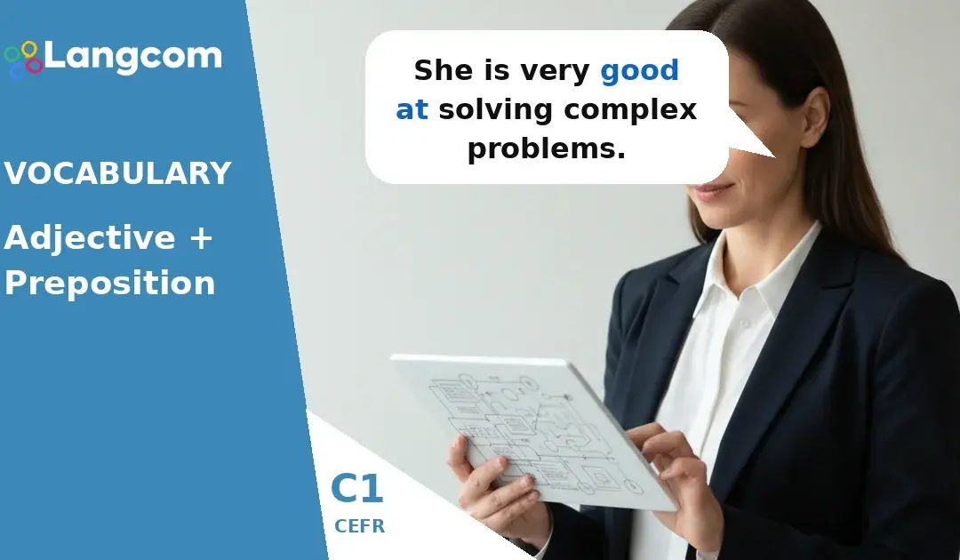 Maîtriser les combinaisons adjectif + préposition (C1 Advanced)