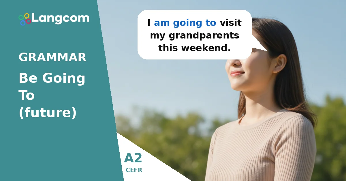 Learn 'Be Going To' (Future Plans) - A2 English Grammar — A2 English grammar lesson by Langcom