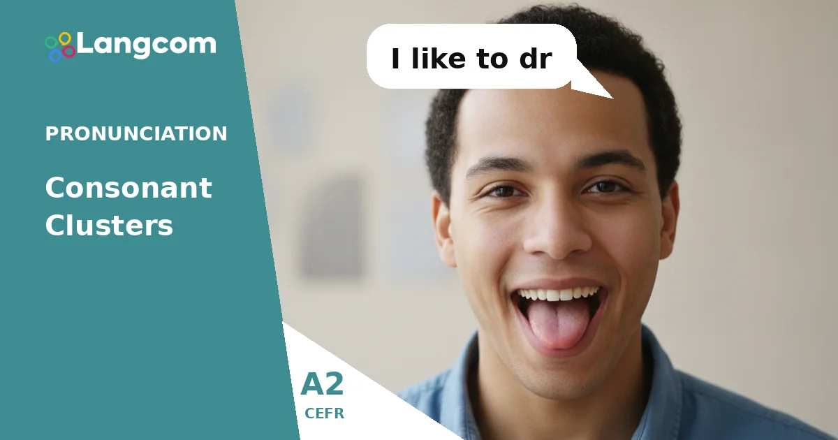 Mastering Consonant Clusters: Speak English Clearly (A2) — A2 English pronunciation lesson by Langcom