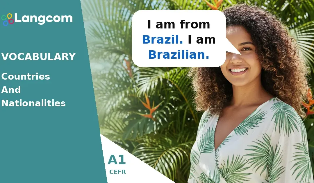 Inglés A1: Aprende vocabulario sobre países y nacionalidades