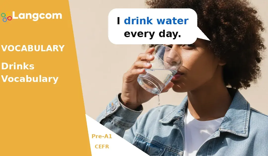 Essential Drinks Vocabulary for Pre-A1 English Learners