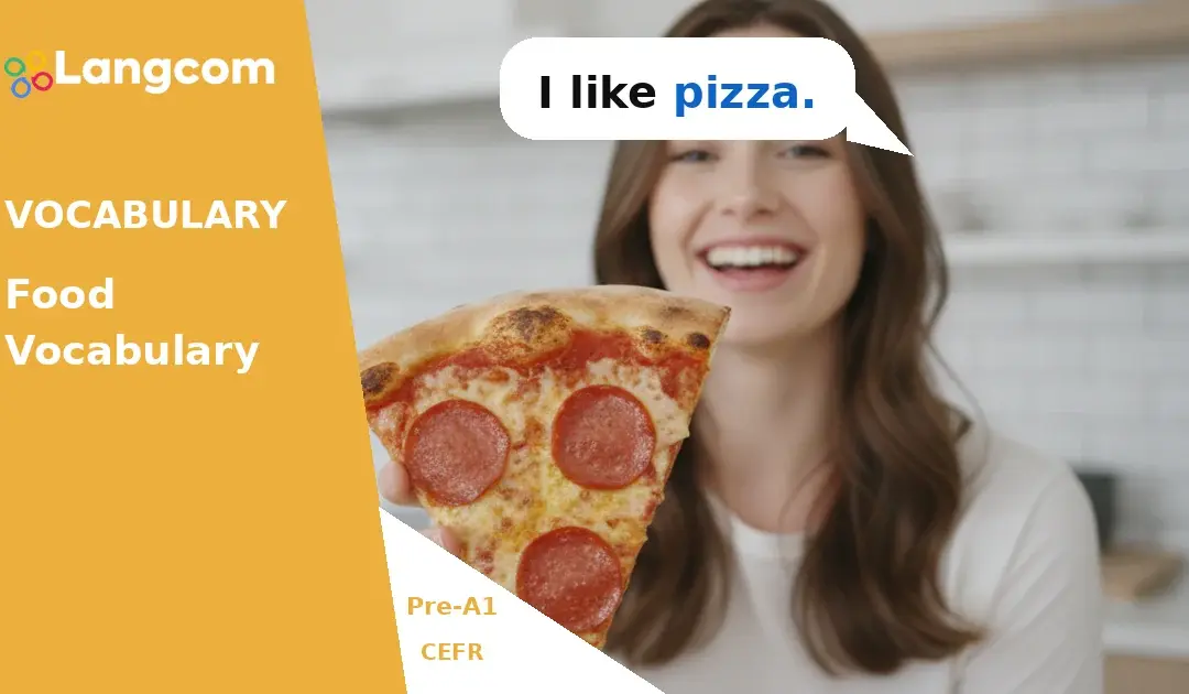 Learn Basic Food Vocabulary for Beginners (Pre-A1 English)