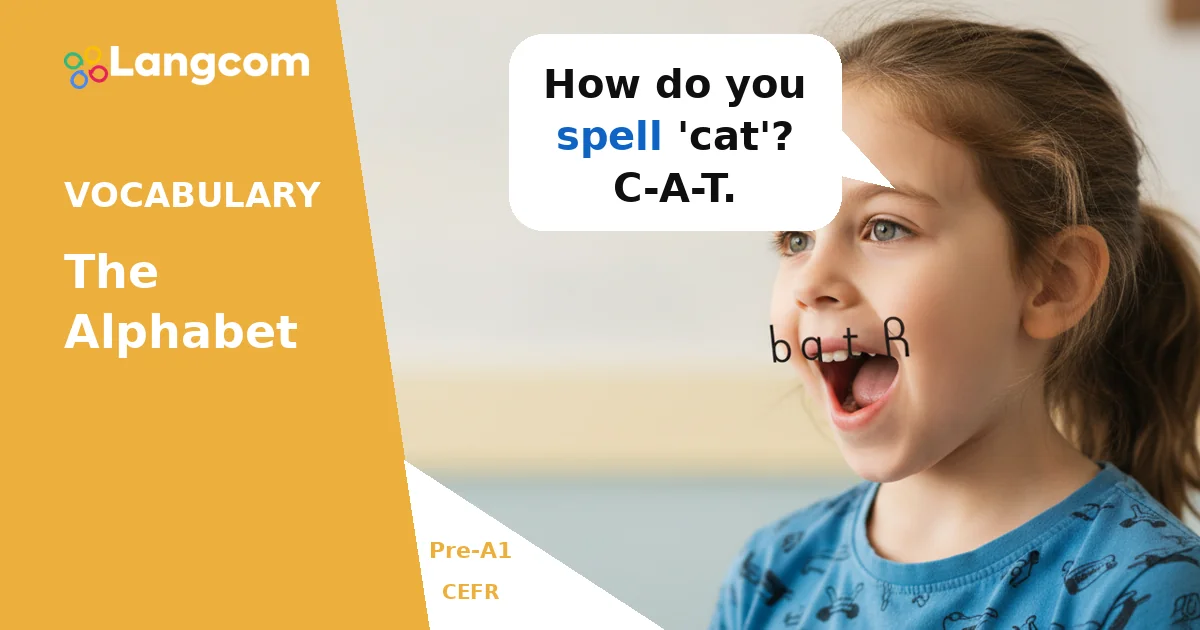 L'alfabeto inglese: il tuo primo passo (Pre-A1) The English Alphabet: Your First Step (Pre-A1) — Pre-A1 English vocabulary lesson by Langcom